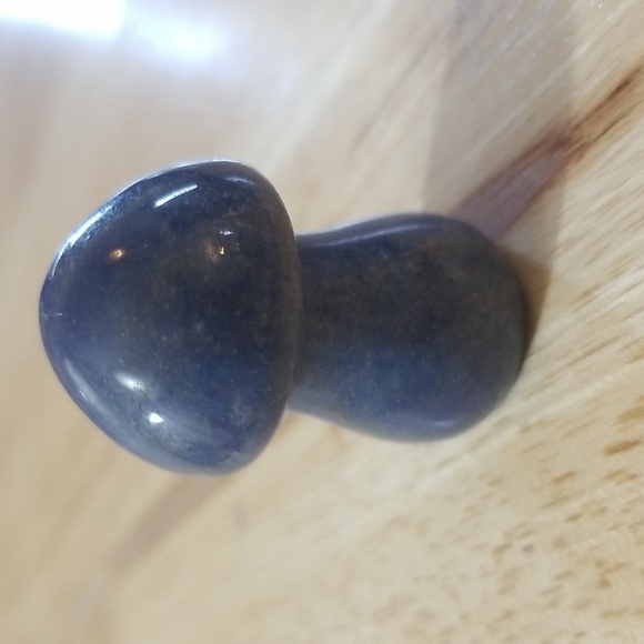 Blue Aventurine 1.5" Carved Mushroom - Picture 2 of 3